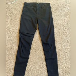Banana Republic Premium Denim Black Skinny Pant-30L